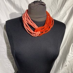 Beautiful multi strand beaded necklace